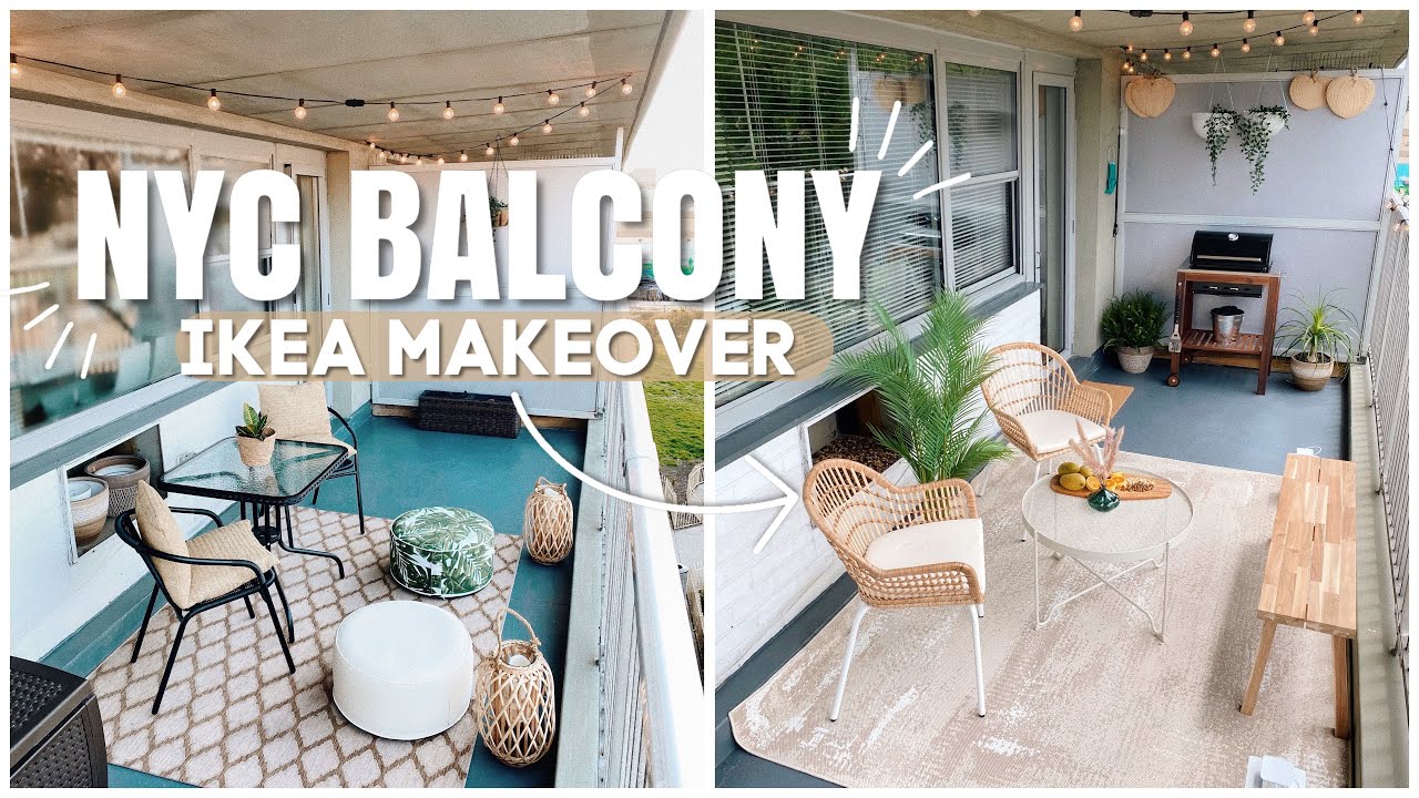 NYC BALCONY - IKEA MAKEOVER