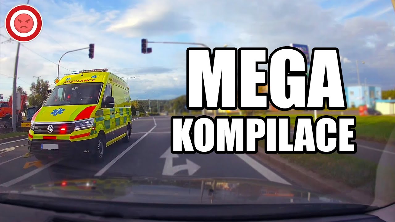 MegaKompilace - Nehoda s Busem, Konflikt s Blbcem a Nebezpeční Důchodci - Perly Ze Silnic #100