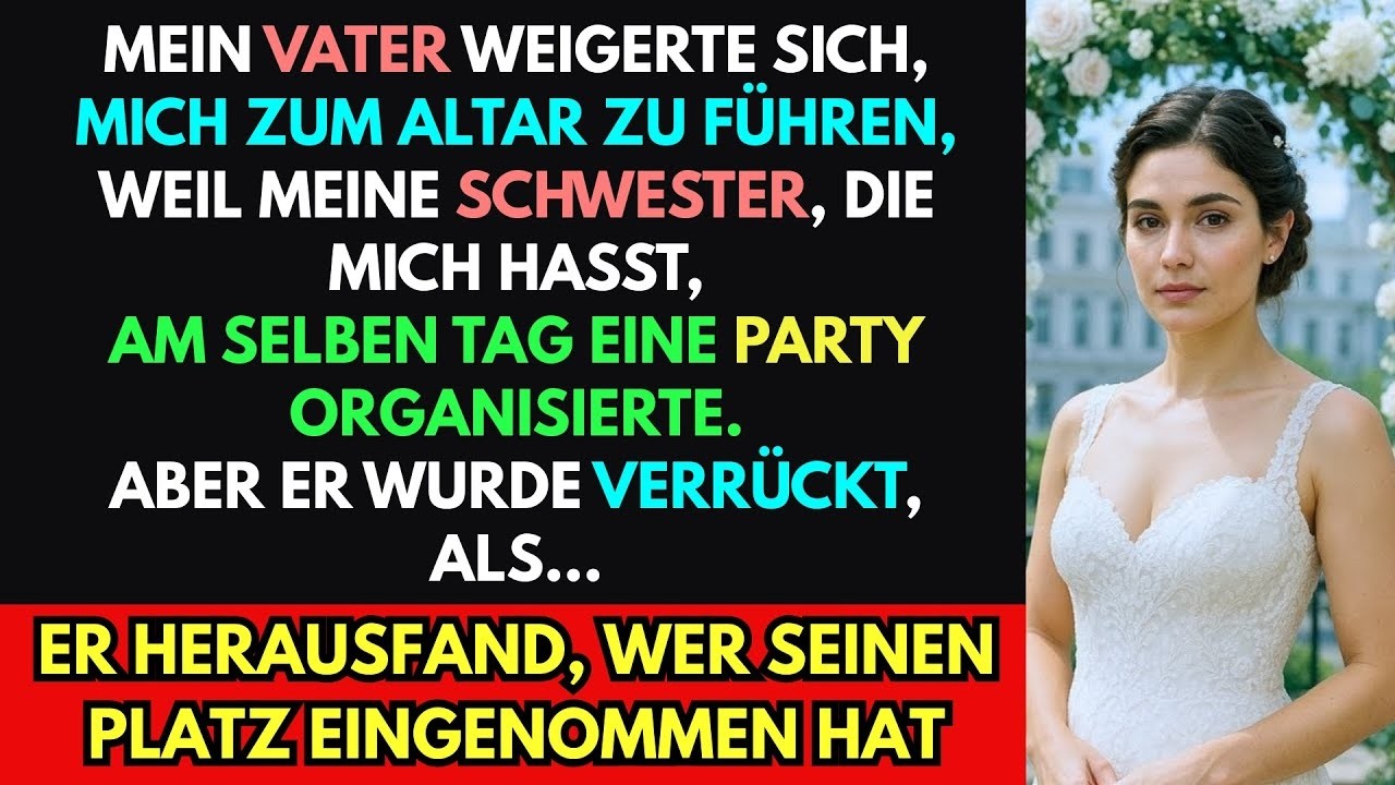 Mein Vater weigerte sich, mich zum Altar zu führen, weil meine Schwester die mich hasst Party plan