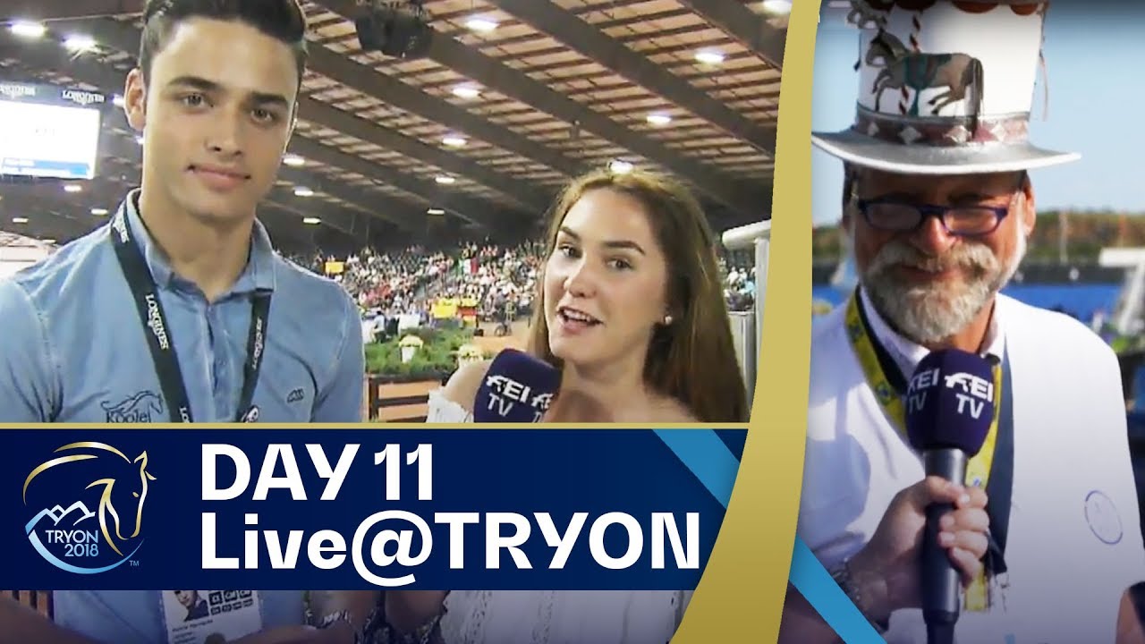 The man with the funny hat & Mattia Harnacke at #Tryon2018 - Day 11 Your daily show w/ Ayden & Nick!