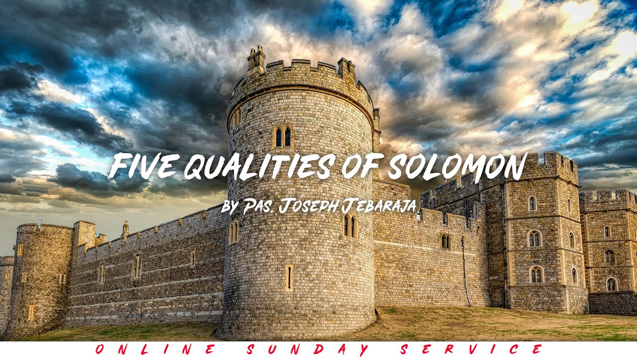 Five Qualities of Solomon | Online Sunday Service | Ps. Joseph Jebaraja | 04-07-2021 |