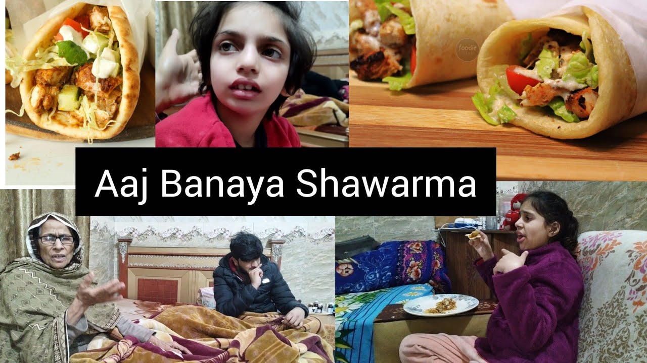 Aaj Banaya shawarma 🌯🌮# Ammi Alhmadulillah Bilkul theek ho gai  🤲#
