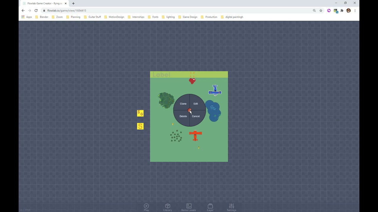 Moving Background Objects in Flowlab
