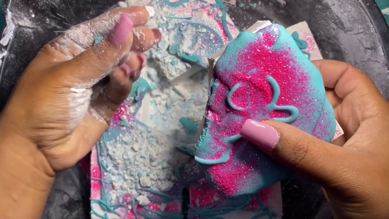 6 Blocks of Spri Gymchalk covered in cornstarch paste