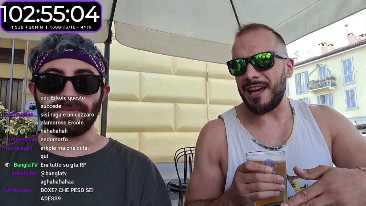 Erkole e SocialBoom in un bar parlano dell'aggressione di Grenbaud del Cerbero Podcast e di Aladino