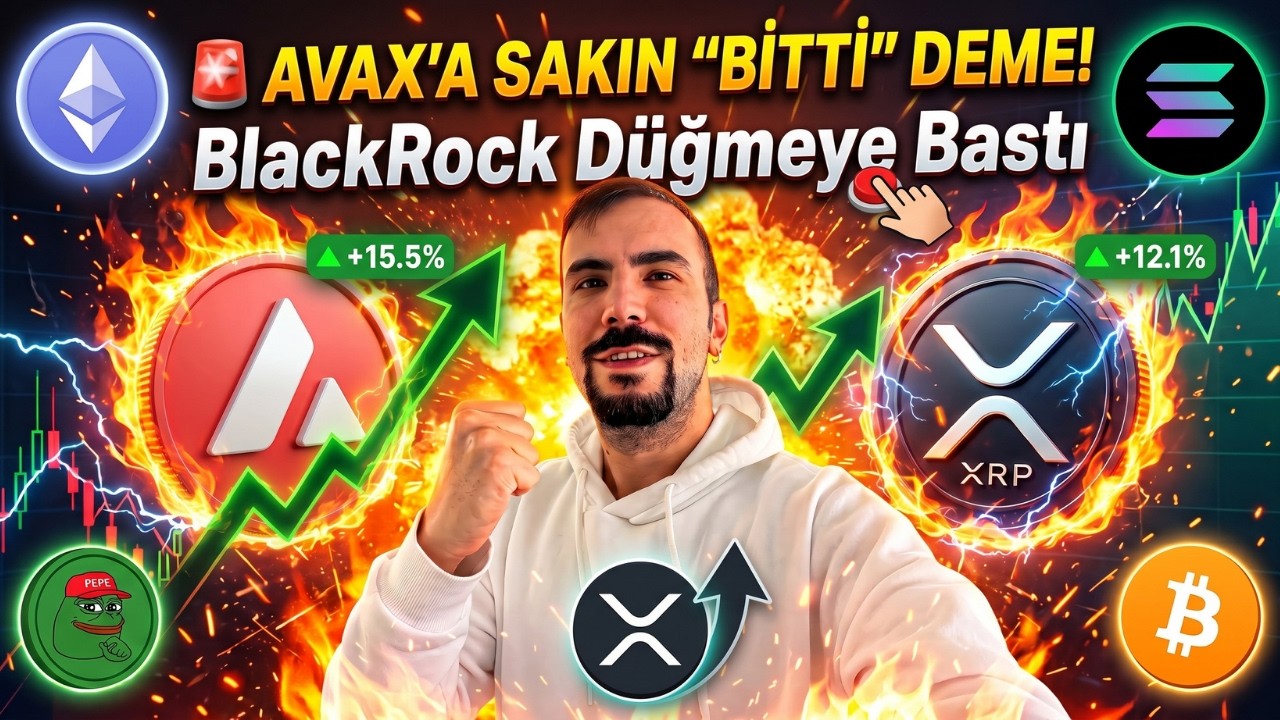 🚨AVAX BİTTİ DİYENLER İZLESİN! BlackRock D&uuml;ğmeye Bastı!