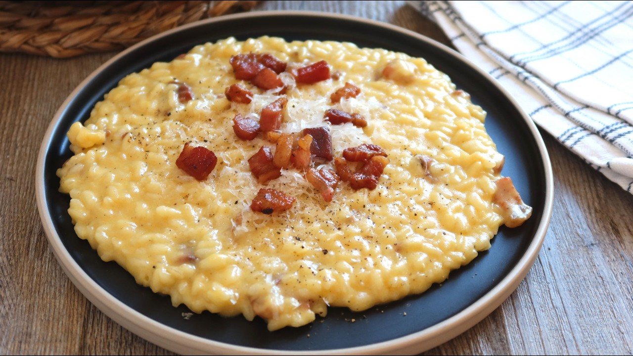 Cómo hacer el AUTÉNTICO risotto a la CARBONARA