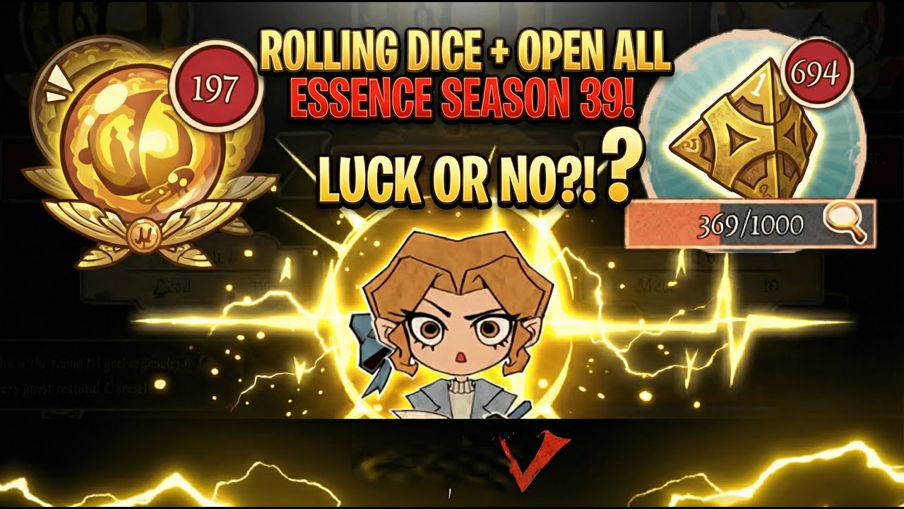 Rolling Dice + Open All Essence Season 39! Luck or NO?! - Identity V