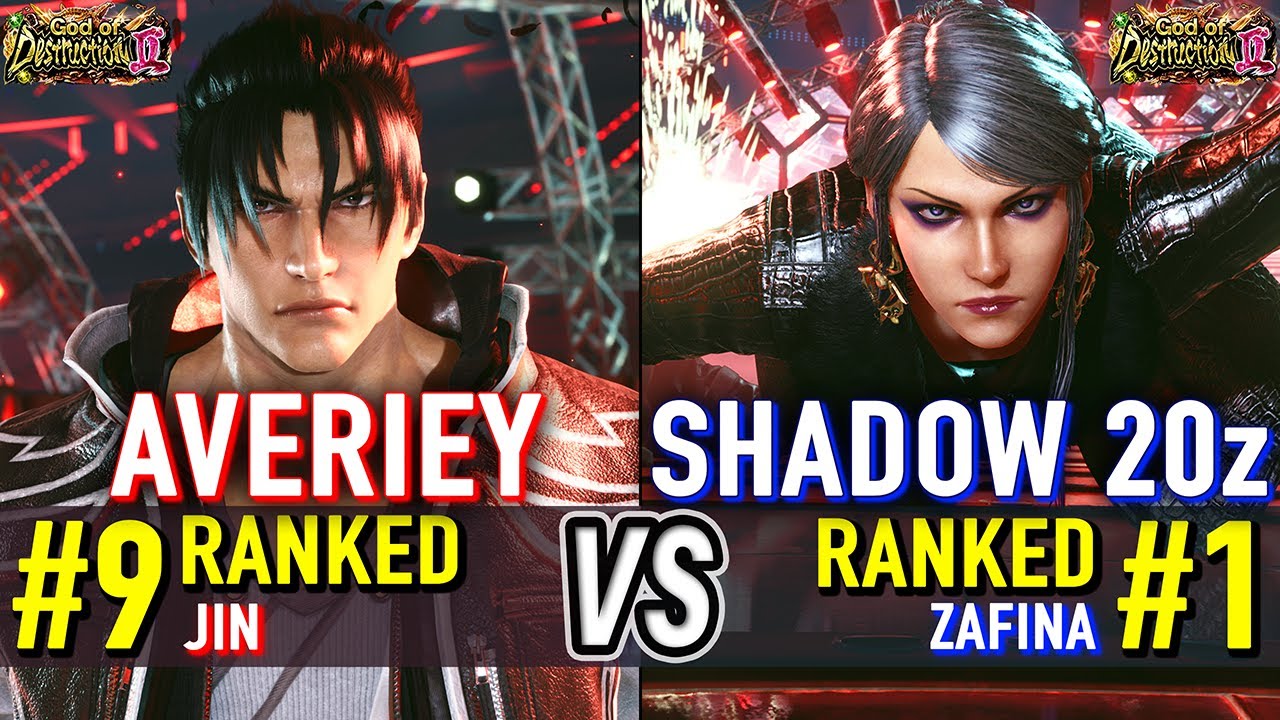 T8 🔥 AVERIEY (#9 Ranked Jin) vs SHADOW 20z (#1 Ranked Zafina) 🔥 Tekken 8 High Level Gameplay