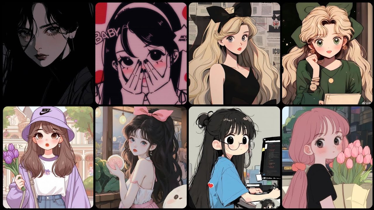 cute anime girl Facebook, Instagram profile picture 😍✨ please like comment and subscribe#subscribe ✨