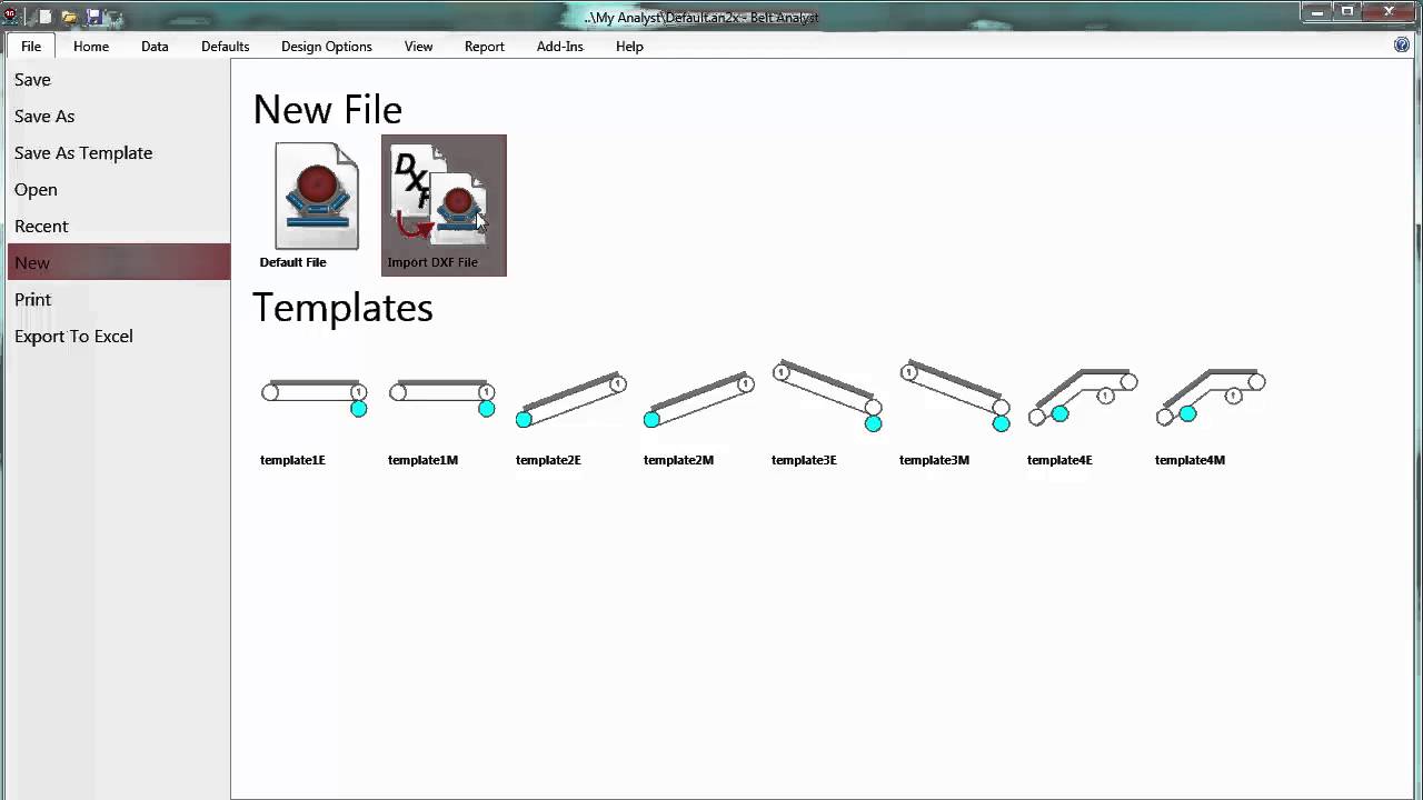 Importing DXF Files into Belt Analyst v16