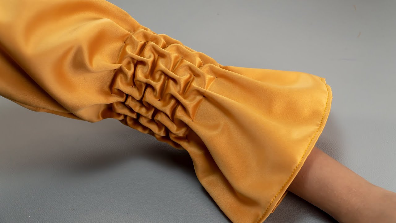 DIY SMOCKING Sleeve - Hand Smocked Idea for your dress