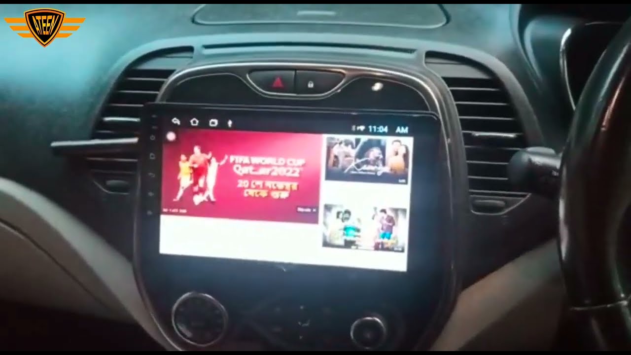 Upgrade Renault capture ateen car touch screen android stereo/tv installation customer reviews video
