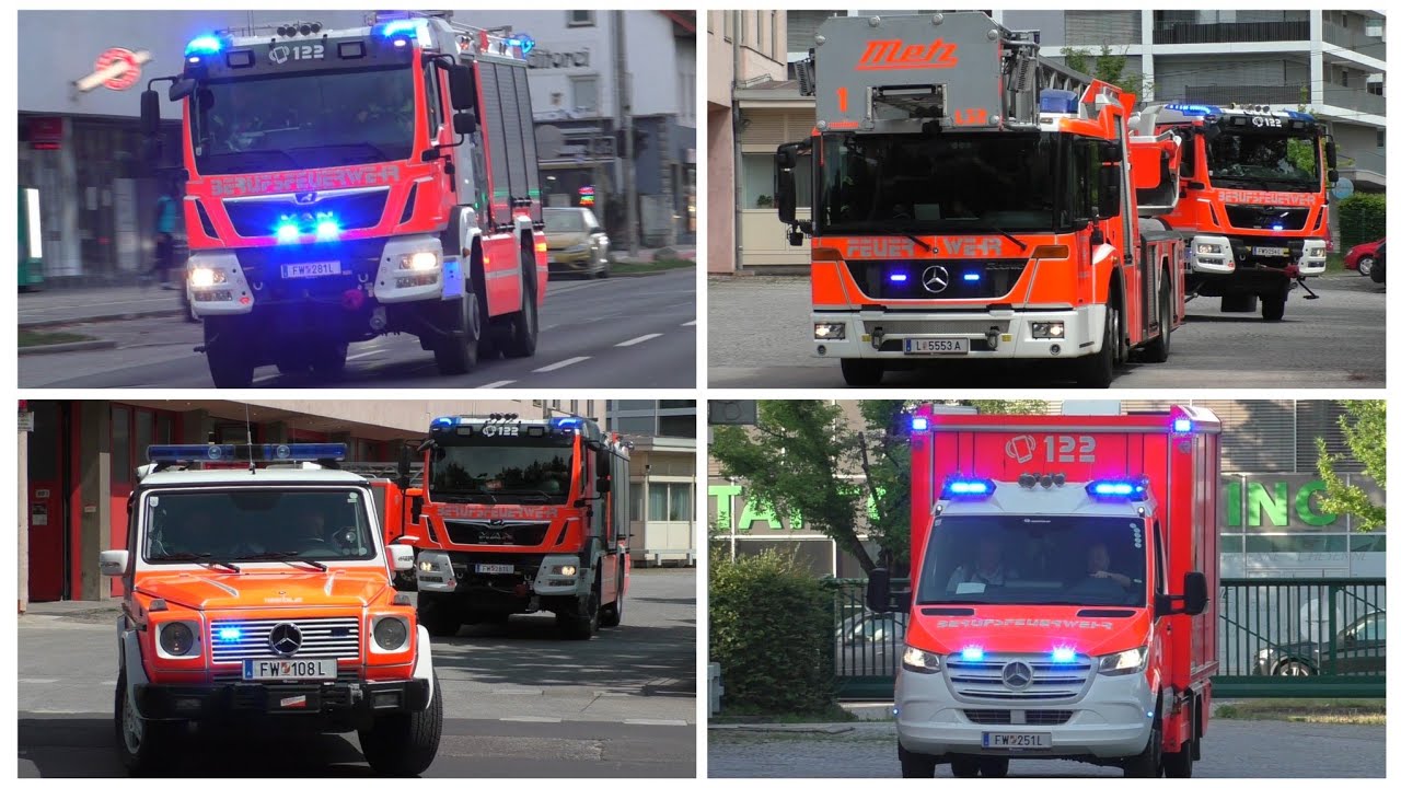 Einsatzfahrten Berufsfeuerwehr Linz 2025