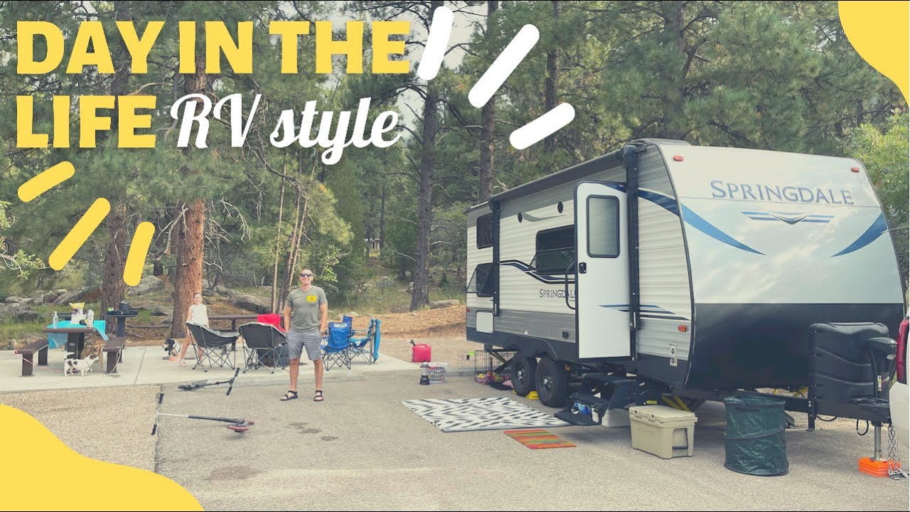 DAY IN THE LIFE ON THE ROAD||RV'ING WITH KIDS||PINE VALLEY, UTAH