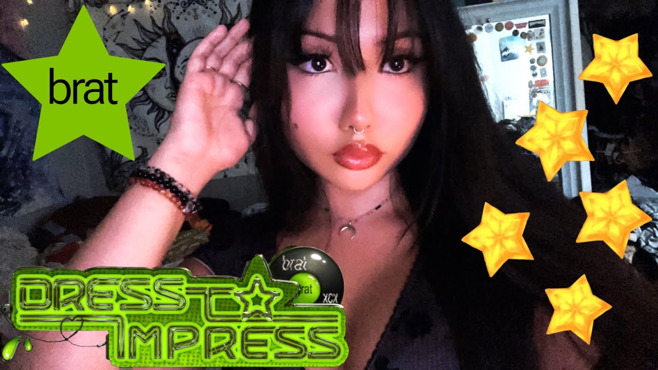 ASMR playing dress to impress BRAT update! 💚ᯓ★