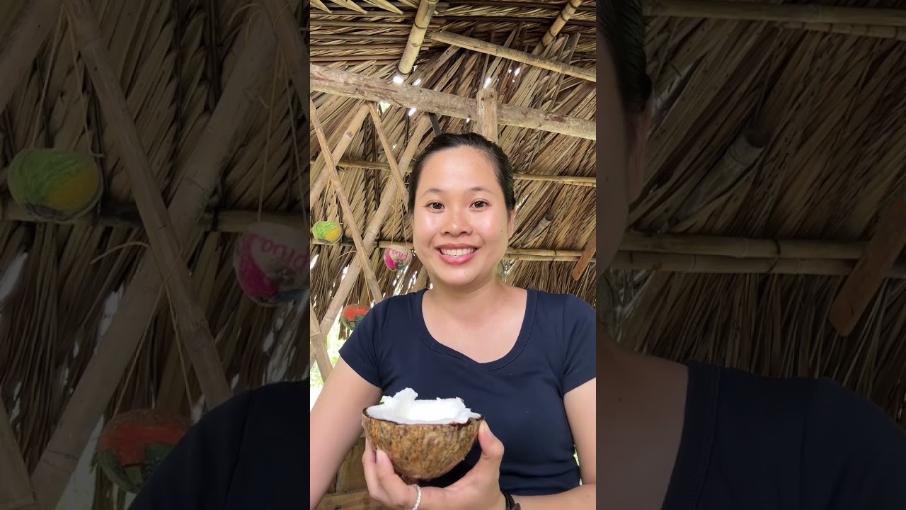 Làm mochi từ dừa sáp và cơm nếp