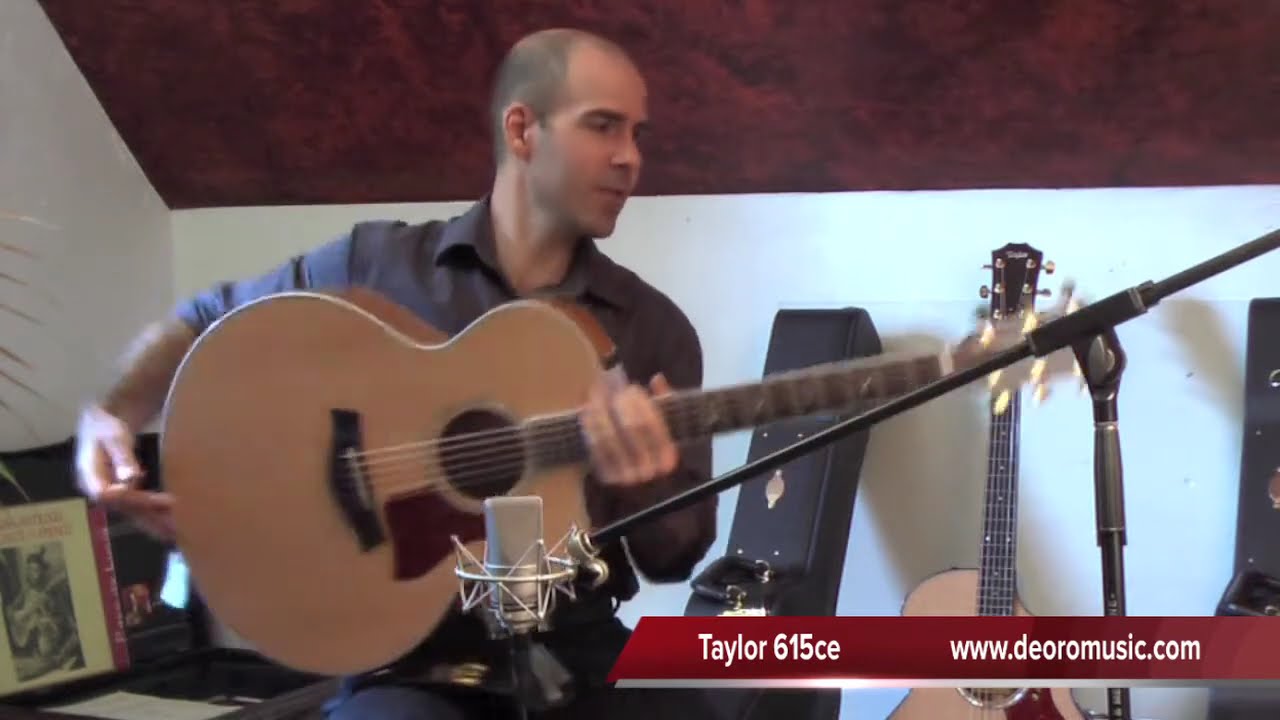 Taylor 615ce acoustic guitar demo HD - De Oro Music
