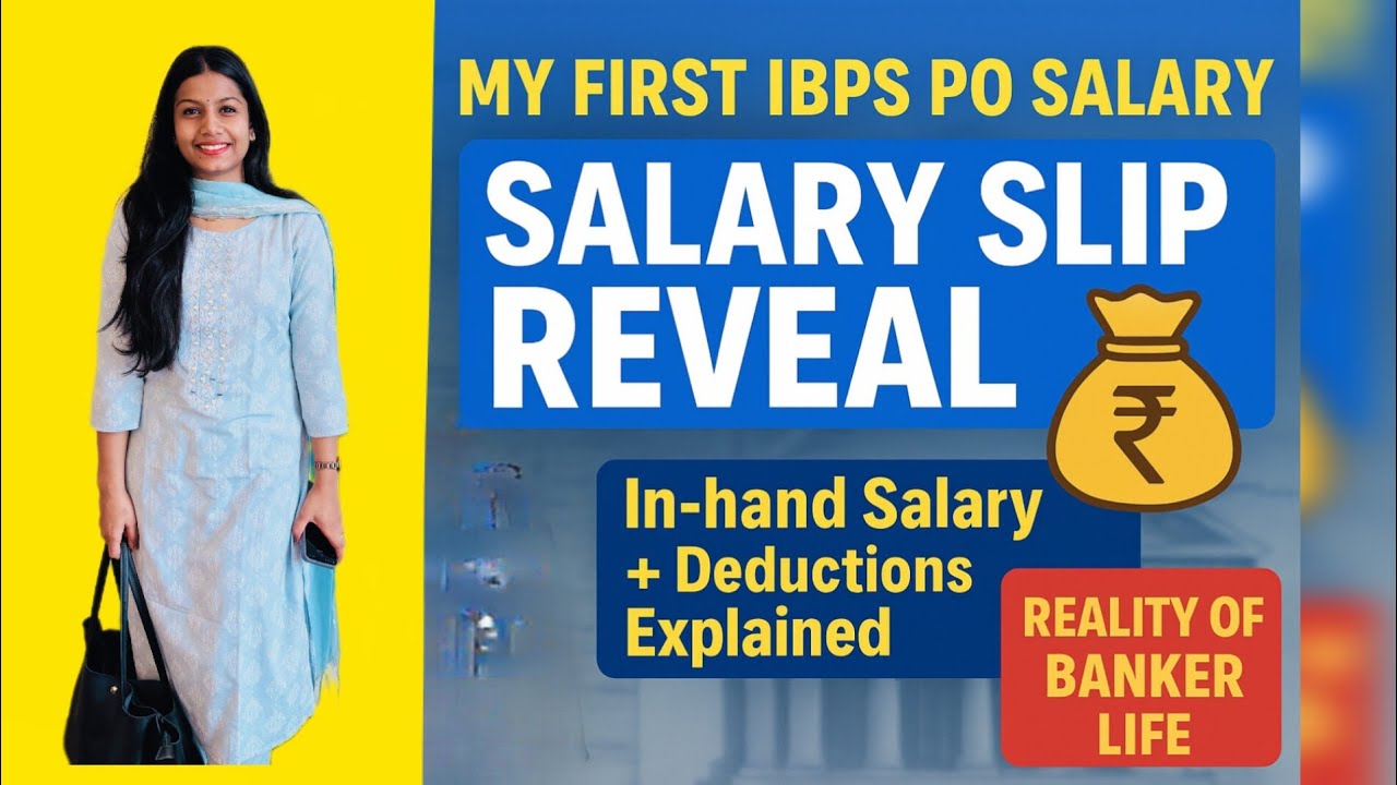 IBPS PO Salary 2025 | First Salary Slip Reveal | Bank Job Life #salaryslip #ibpspo #ibps