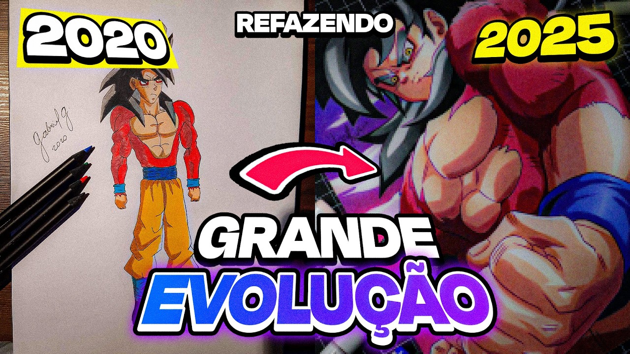 REFAZENDO o meu PRIMEIRO DESENHO do CANAL! 5 ANOS DEPOIS!