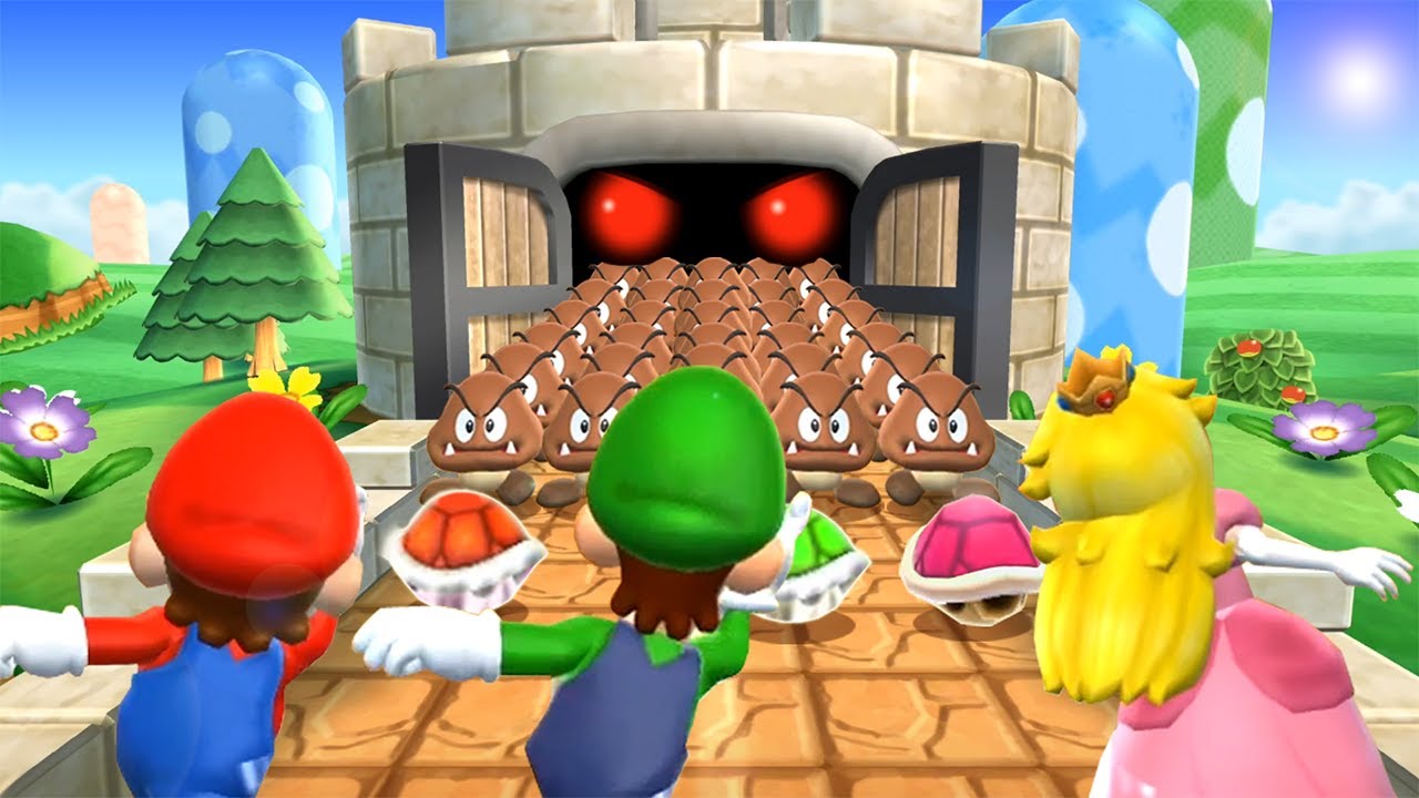 Mario Party 9 Minigames - Mario Vs Luigi Vs Peach Vs Wario (Master Difficulty)
