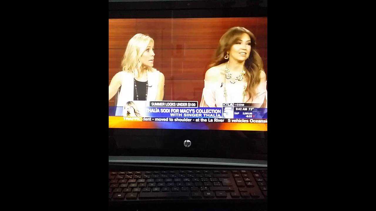 Thalia en KTLA 5 Queen Of Latin Pop !!!!!!