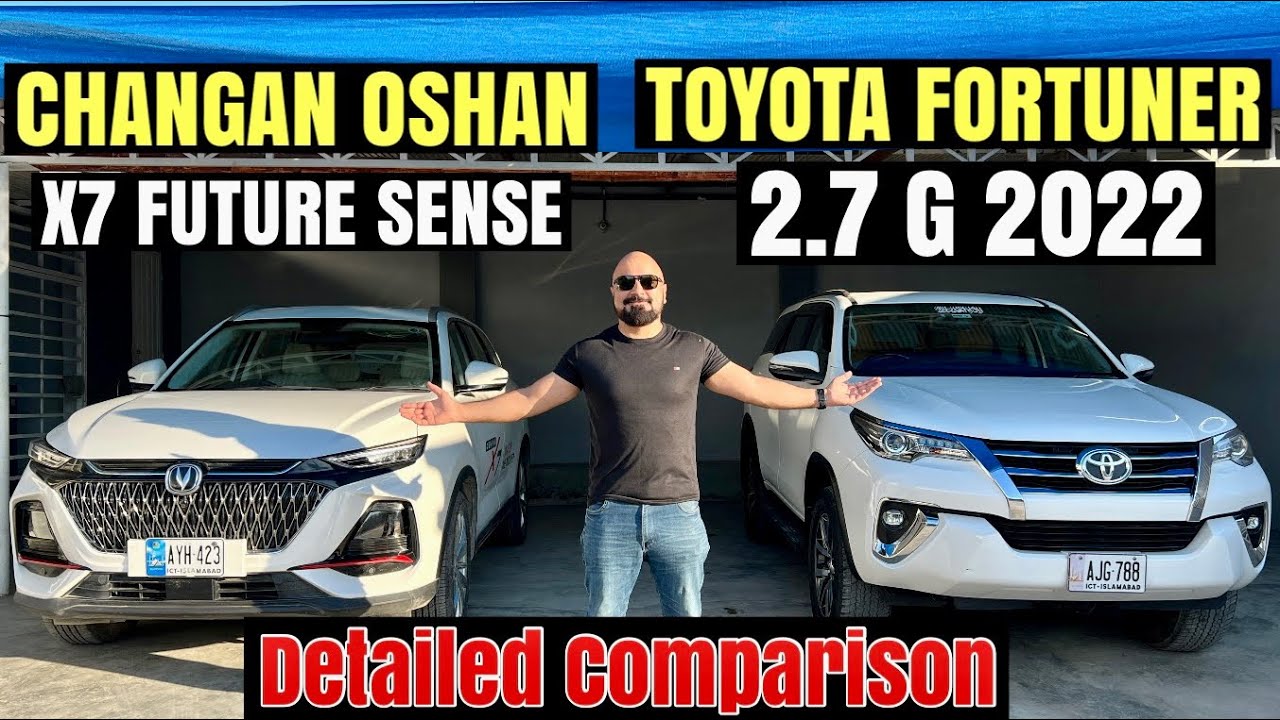 Changan Oshan X7 Future Sense  Vs Toyota Fortuner 2.7 G Comparison | Price Specifications Features |