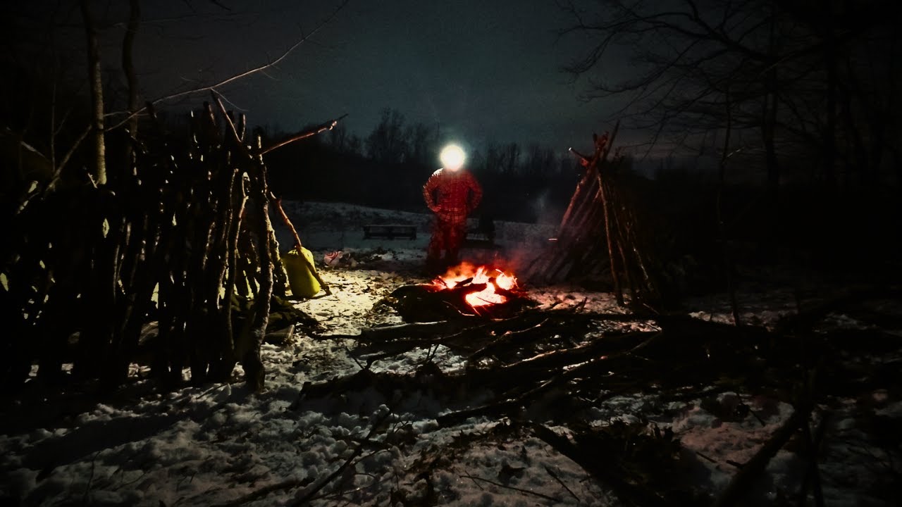 Убежище для выживания зимой в условиях сильных морозов.