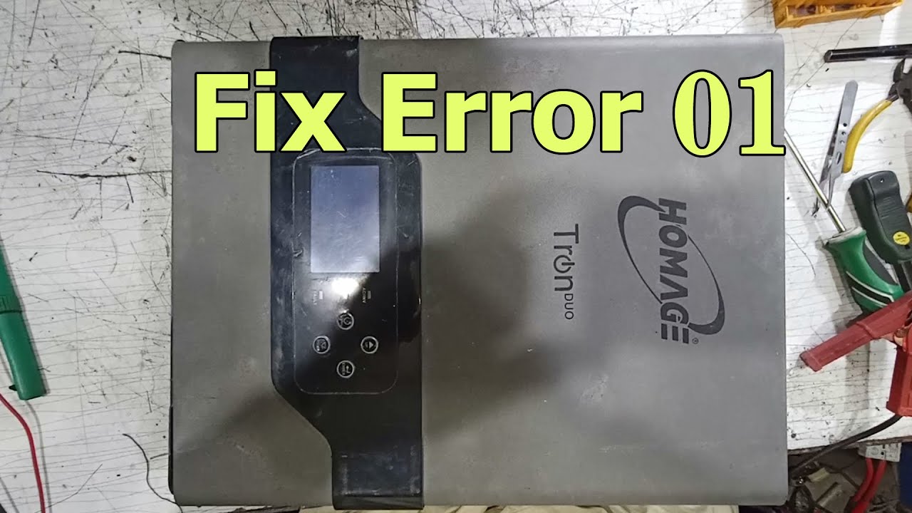 Homage tron duo error 01 / fault 01 | Homage inverter repair