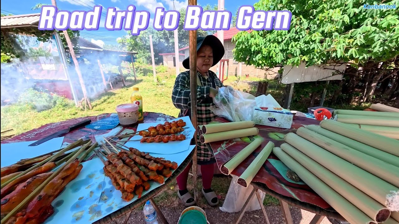 Taking a road trip with friends / have lunch and went to Ban Gern. Vientiane, Laos. 