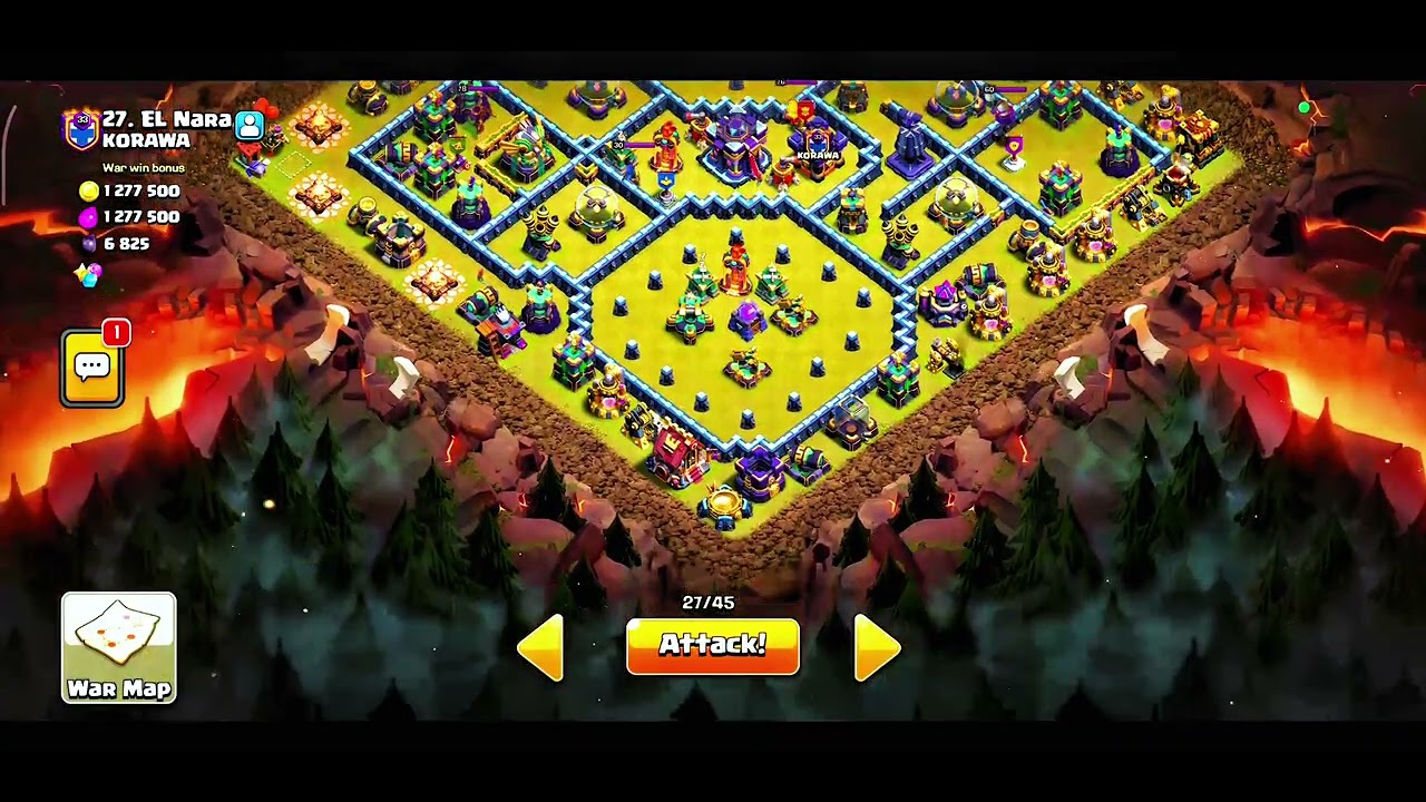 Clan war  I am loss attack 