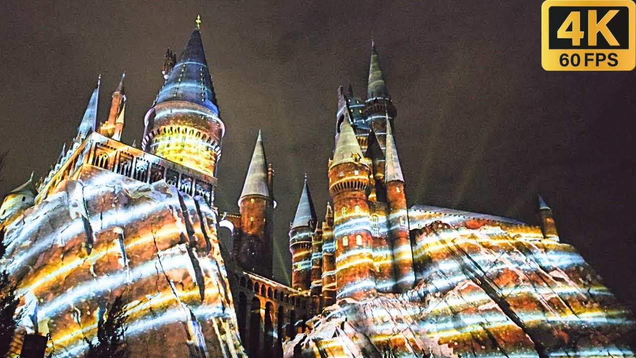 Волшебство Рождества в замке Хогвартс (полное шоу в 4K) Islands of Adventure &mdash; декабрь 2023 г.