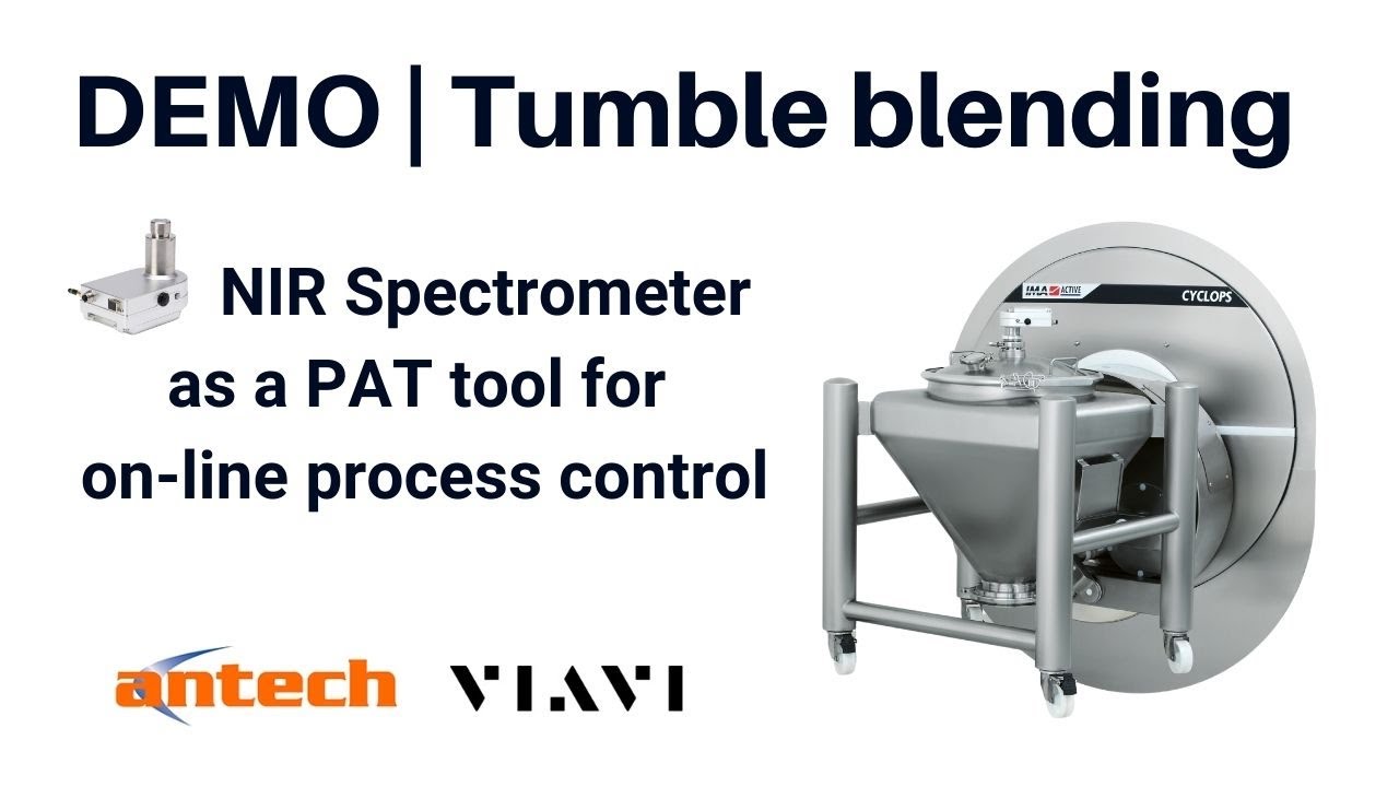 DEMO | Tumble blending: NIR spectrometer as a PAT tool for on-line process control