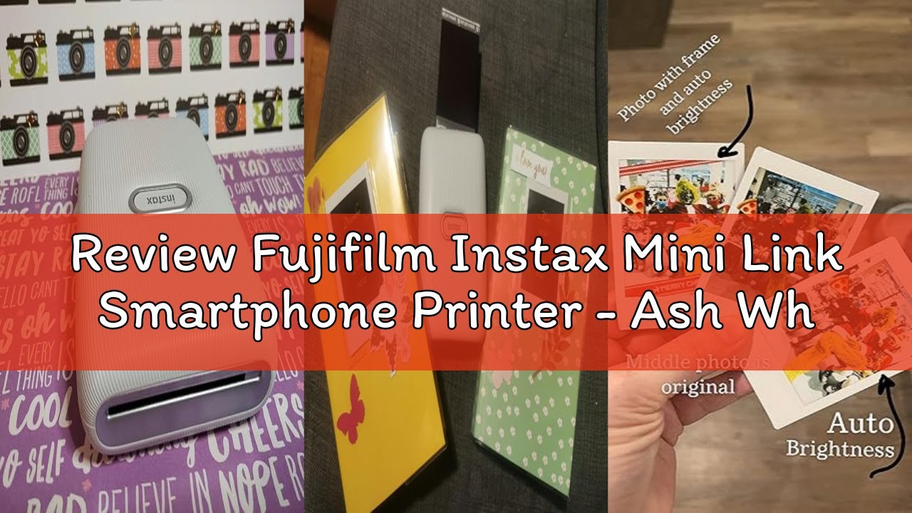 Review Fujifilm Instax Mini Link Smartphone Printer - Ash White