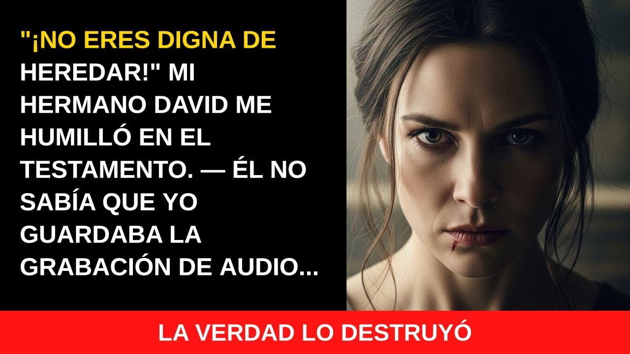 En la lectura del testamento me humilló, pero proyecté su confesión de fraude—la sala quedó muda.