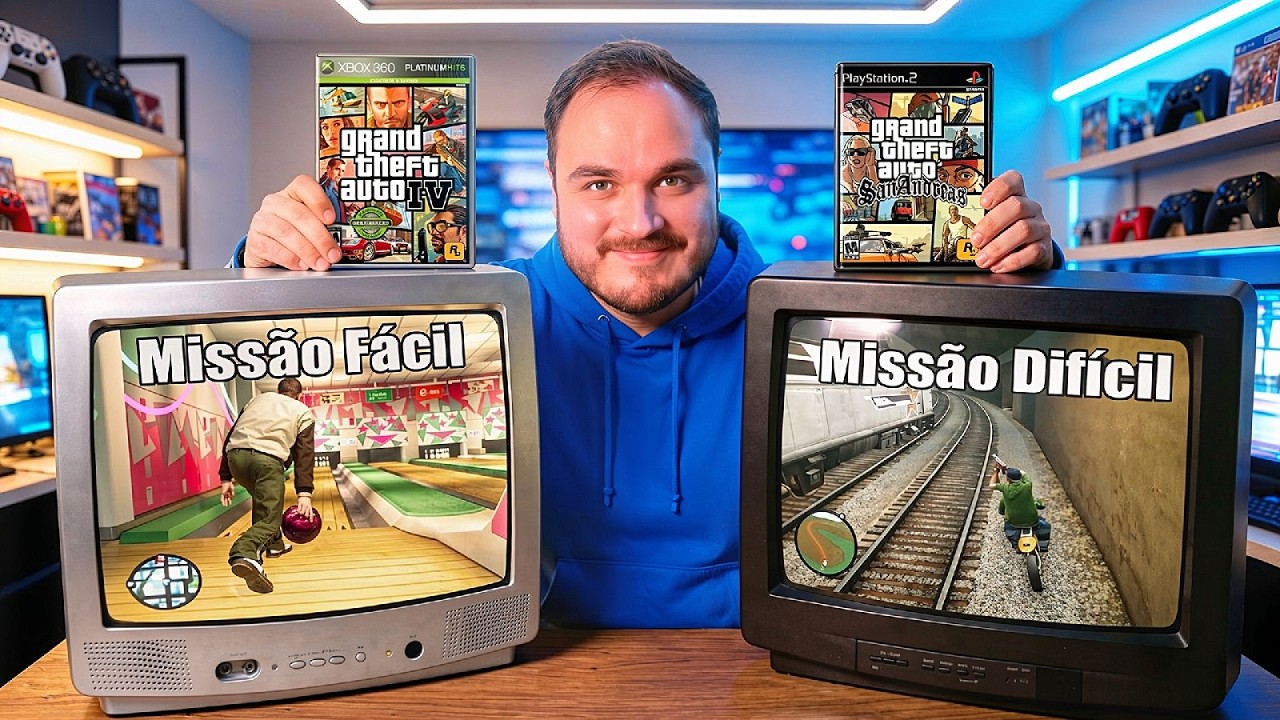Joguei a missão mais FÁCIL e mais DIFÍCIL de cada GTA