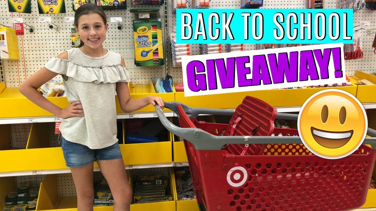 HUGE BACK TO SCHOOL SHOPPING TRIP + SCHOOL SUPPLIES GIVEAWAY 2018