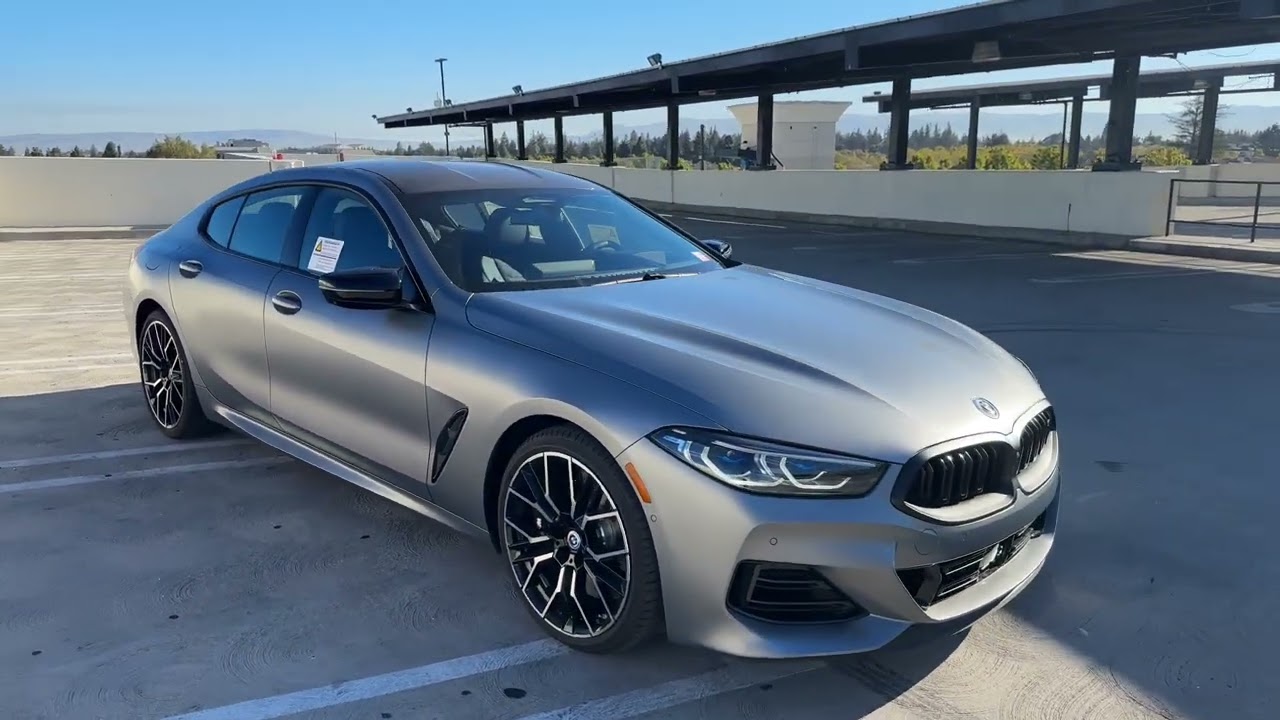 Tour the 2023 LCI M850i Gran Coupe in Frozen Pure Grey  with Revs| 4K