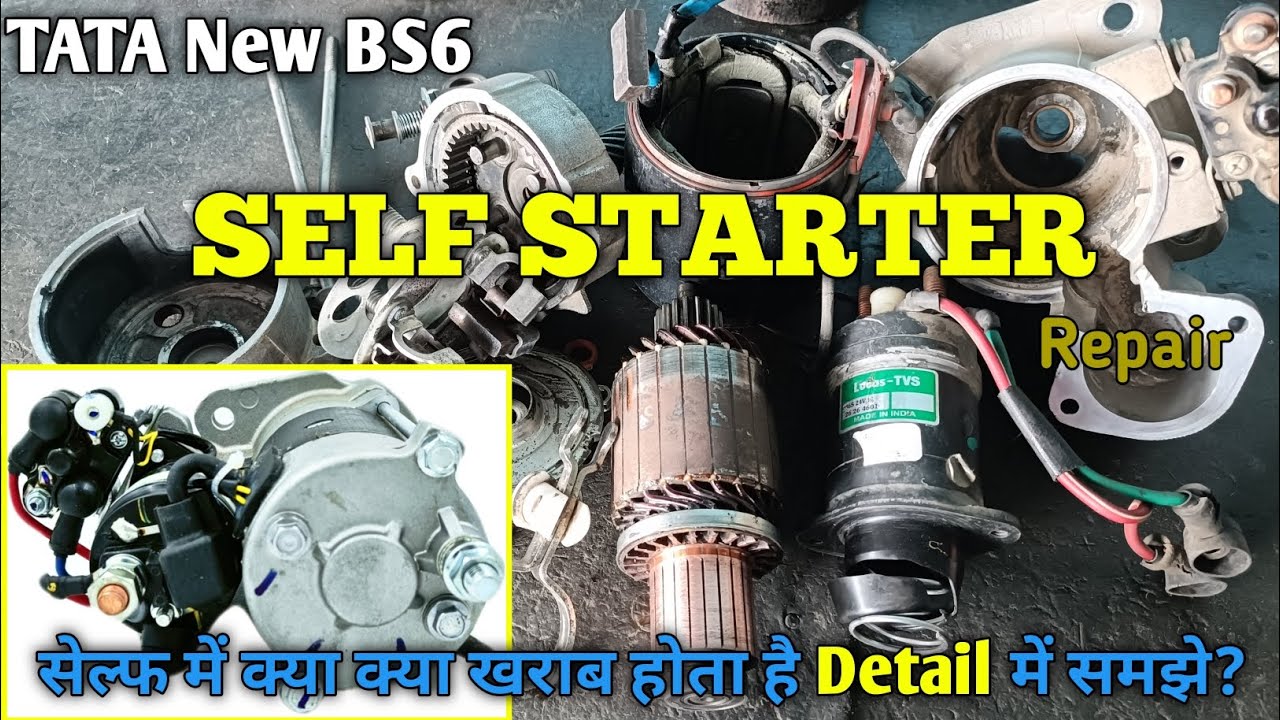 TATA Truck New BS6 Self Starter Repair/Pinion Change @ShreeBalajiAuto