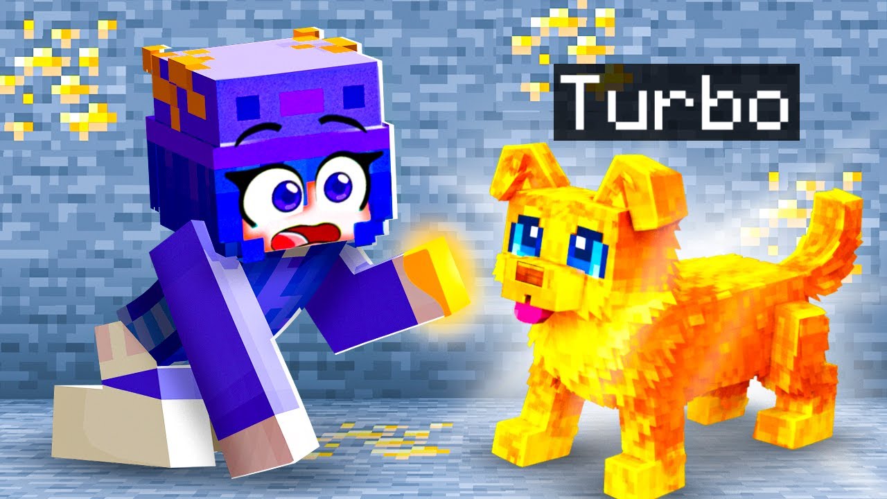Jugando como un Perro Dorado AYUDANTE en Minecraft!