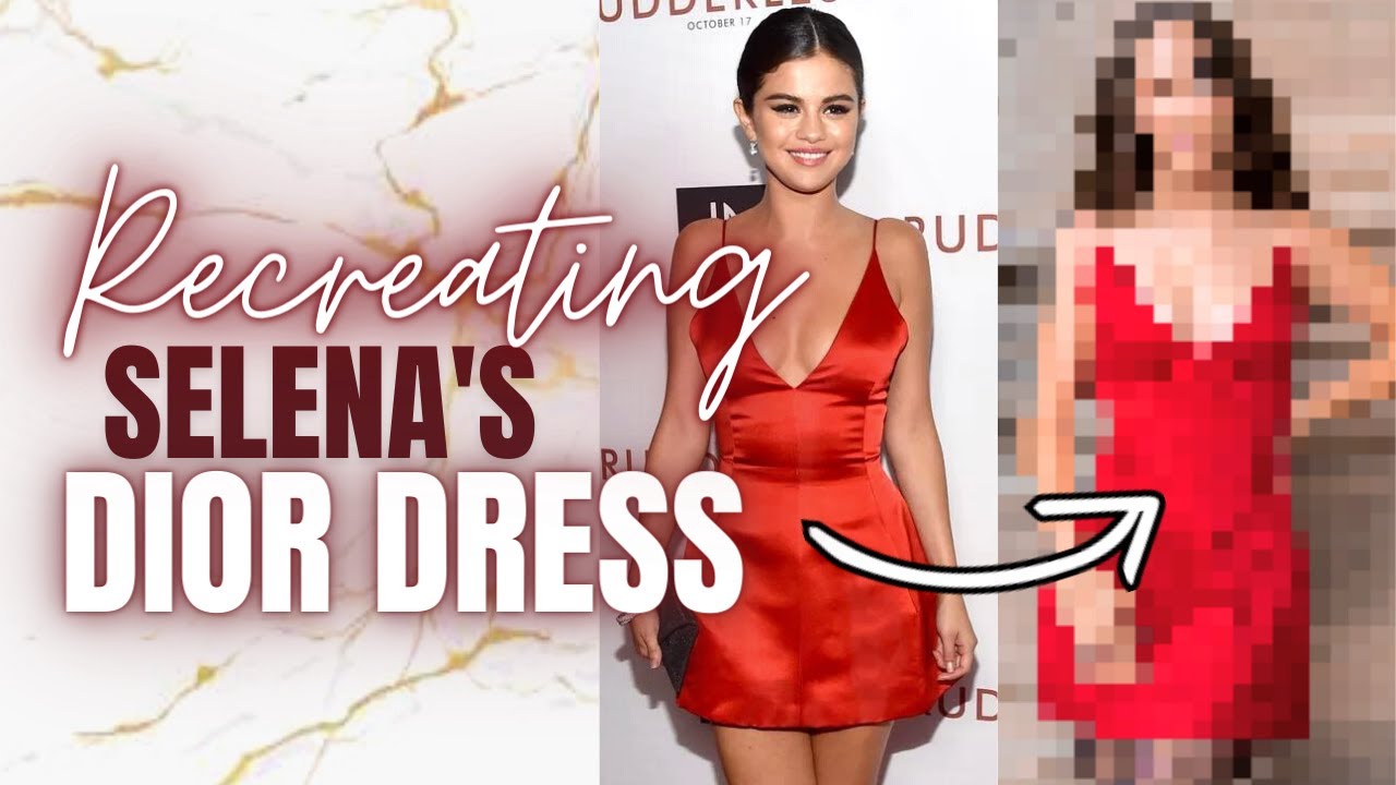 RECREATING SELENA GOMEZ' RED DIOR DRESS - THISISKACHI DIY
