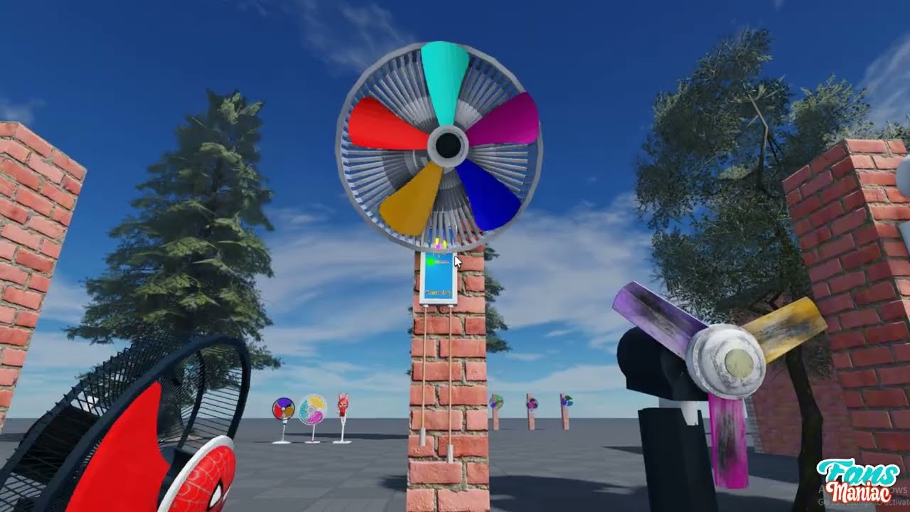 Wobbly Wall Fan Experiment Strange Blades Rotate Perfectly | Roblox