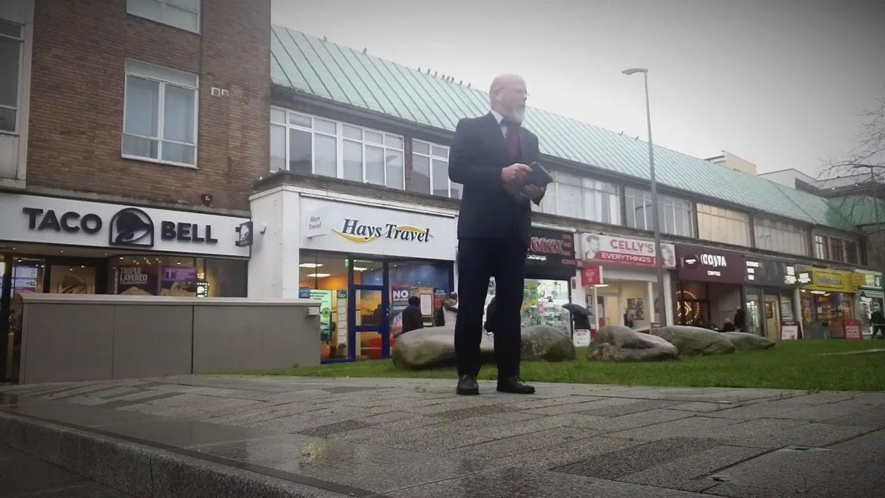 Open Air - Street Preaching 15.01.2026 - England. Pastor Hetherington Weekly Open Air
