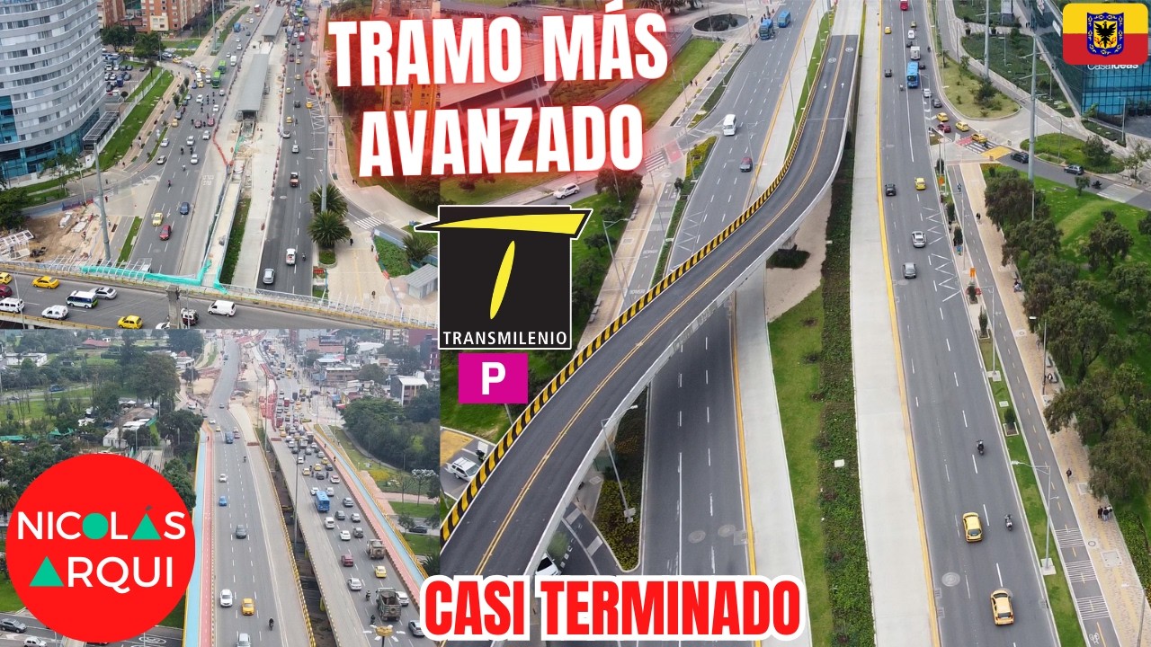 ¡CASI TERMINADO! Así quedó Grupo 5 de la Troncal de TransMilenio Avenida 68 - TRONCAL TOMA SU FORMA