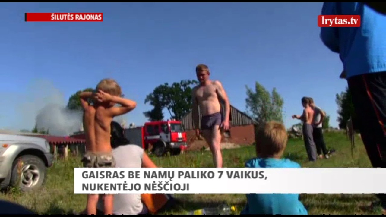 Didžiulis gaisras be namų paliko 7 vaikus, nukentėjo nėščioji