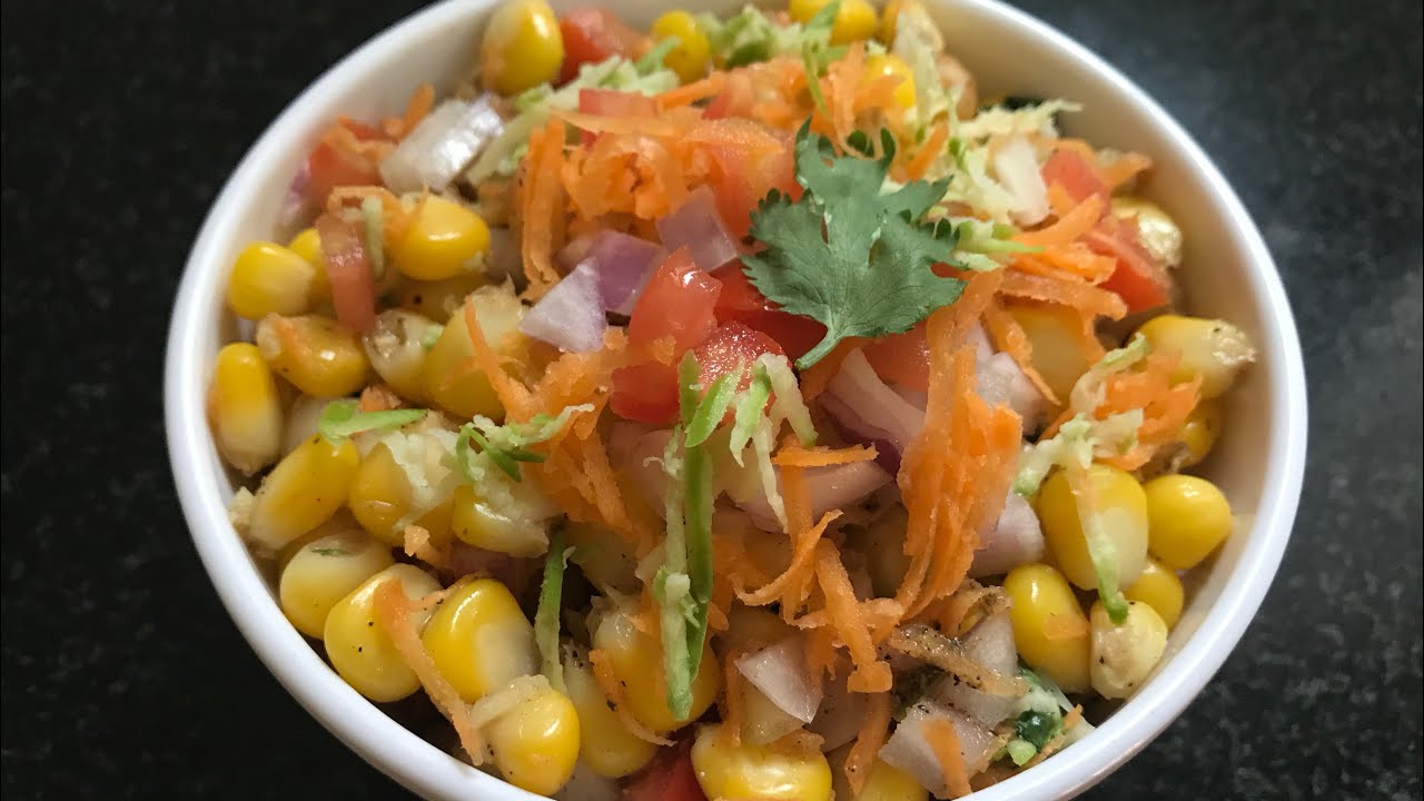 Spicy Sweet Corn Chaat | Popular Indian Street Food Recipe | How to Make Corn Chaat
