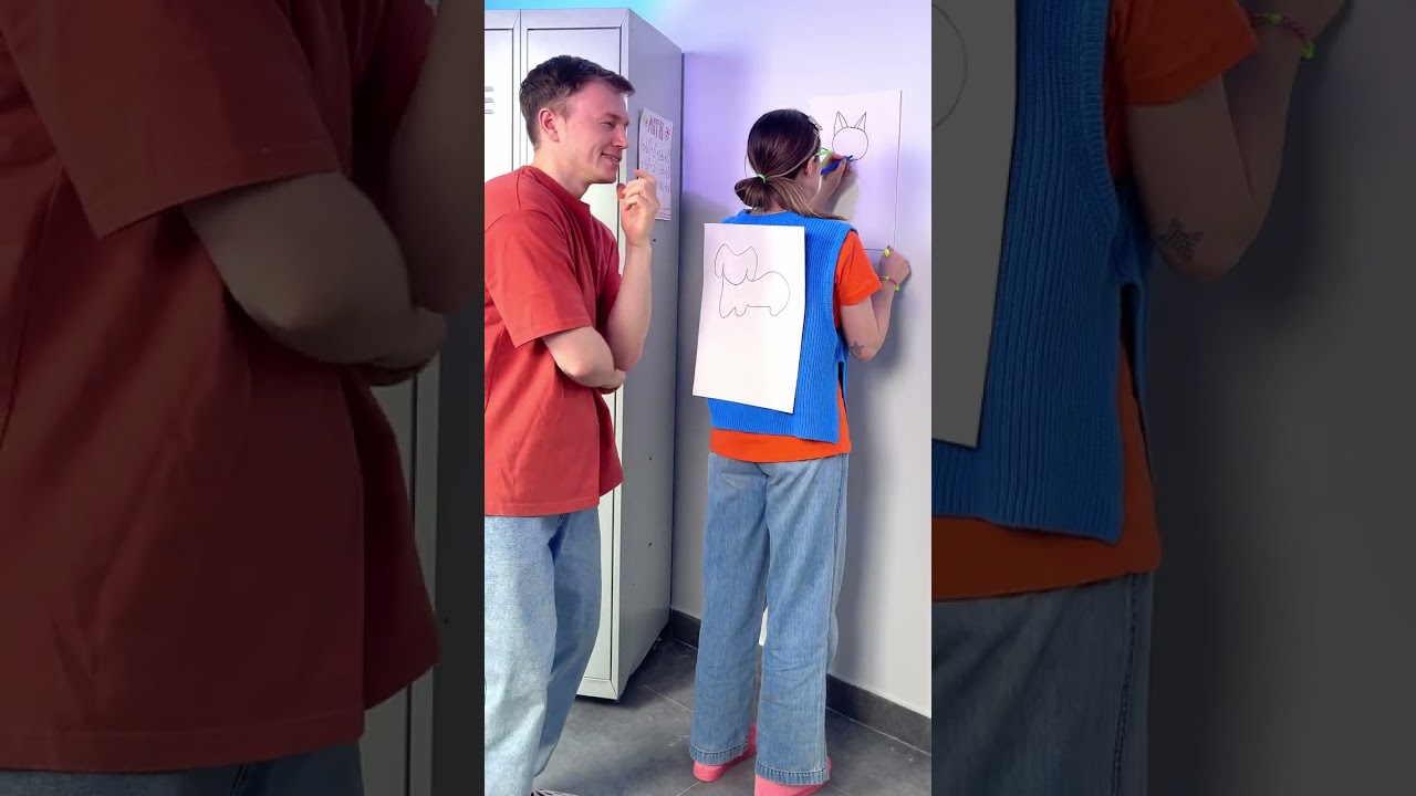 Back Drawing Guess Game! Dad vs Me ✏️😄 #shorts #fun