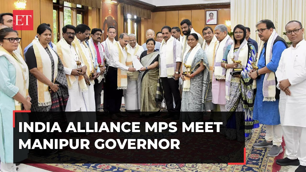 Manipur violence: INDIA alliance MPs meet Governor Anusuiya Uikey; submit memorandum