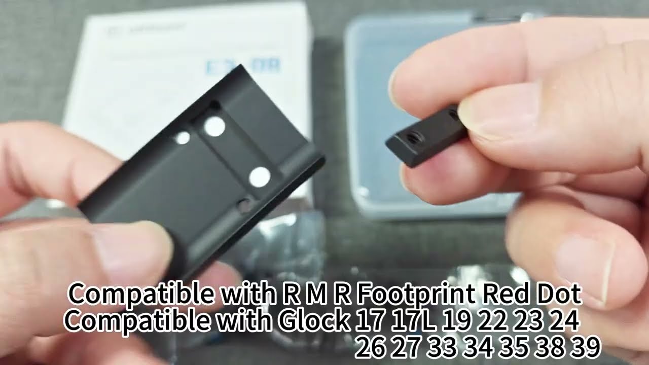ohhunt Red Dot Adapter Plate fit Glock 17 19 Compatible with RMR/407C/507C/508T Red Dot Sight