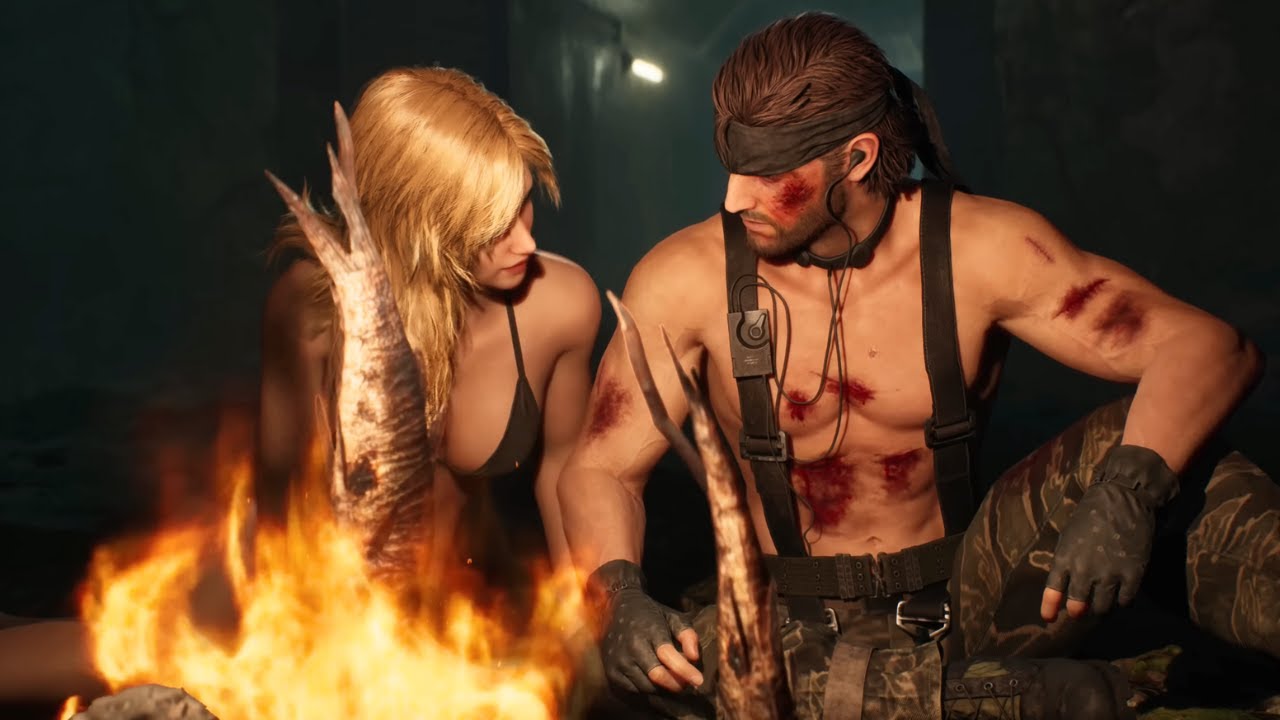 Snake and Eva Cave Scene - Metal Gear Solid Delta Snake Eater